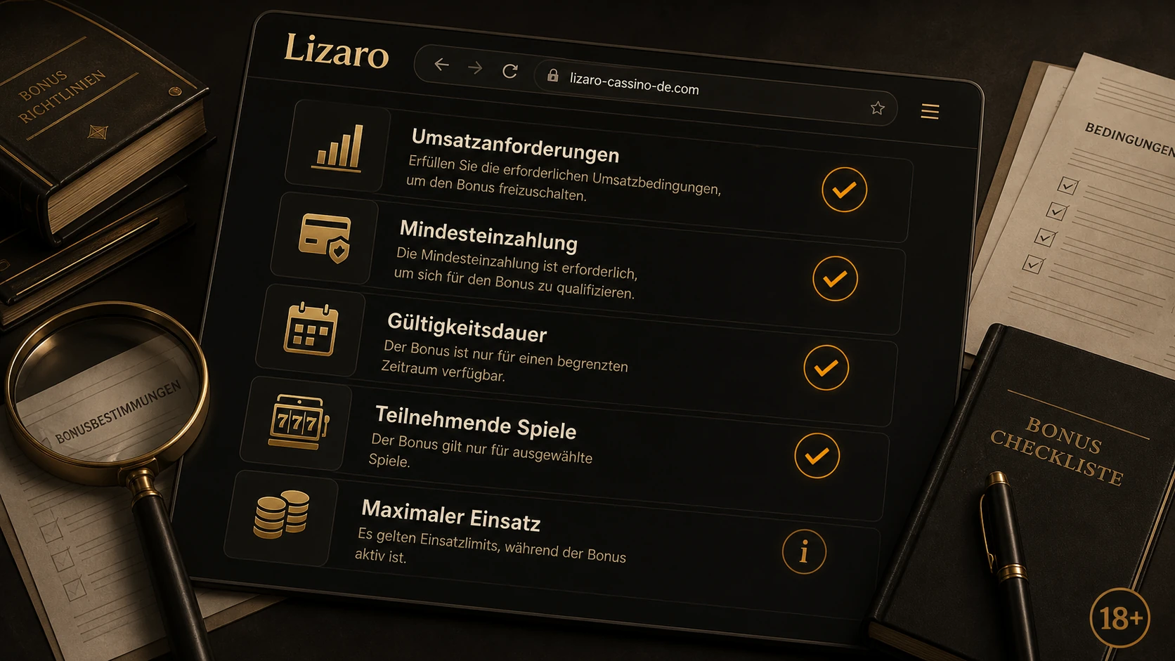 Bonusbedingungen verstehen