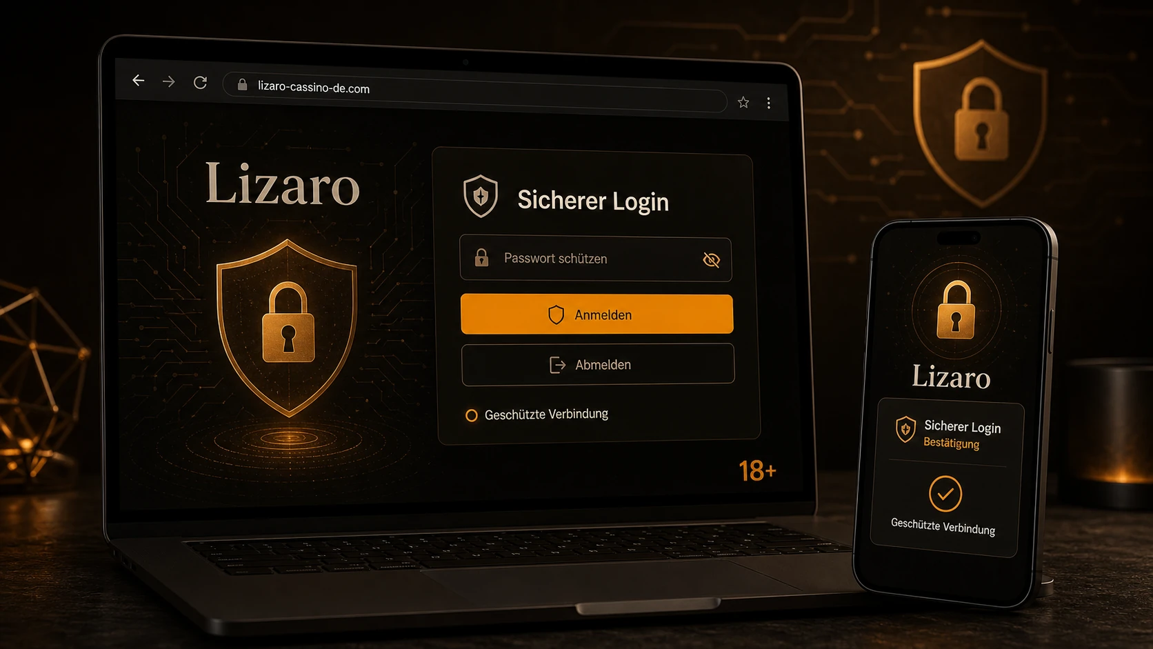 Sicherheit beim Lizaro Login